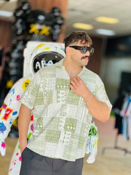 پیراهن آستین کوتاه جذاب کد 3399